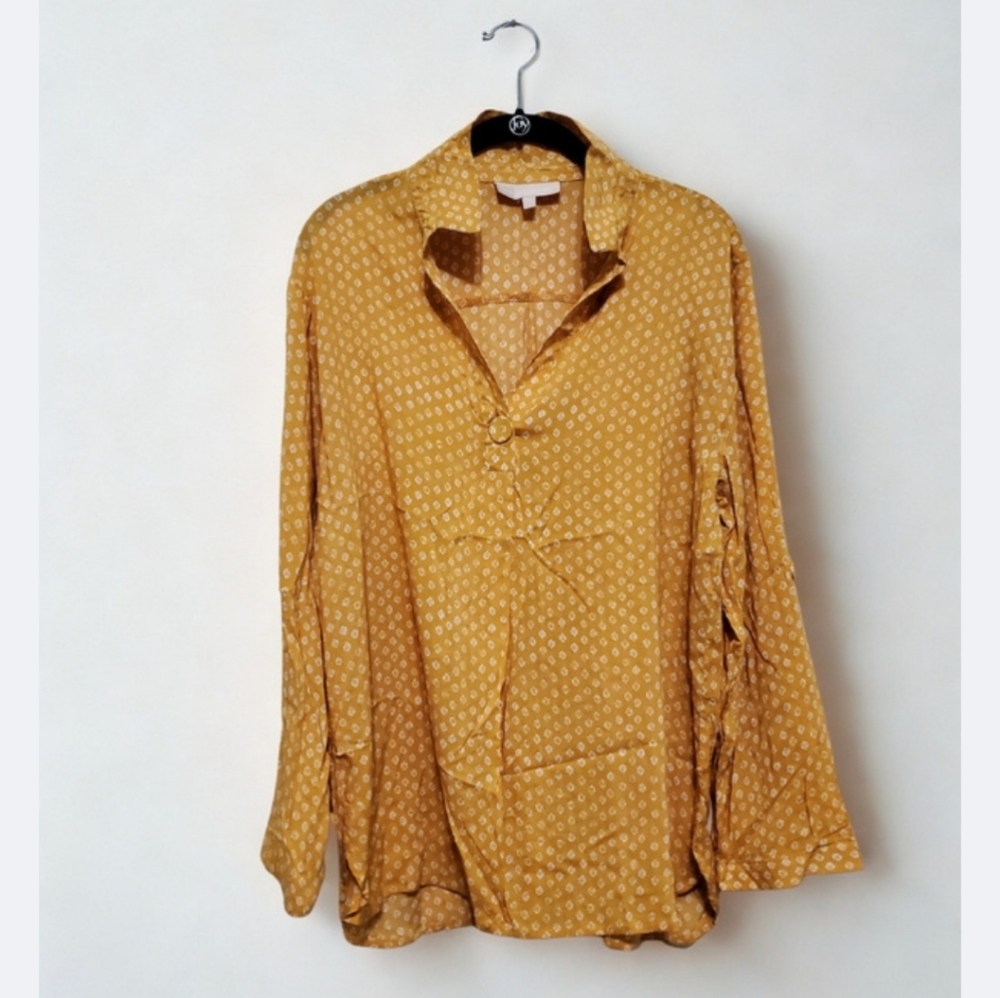 Marigold Yellow Thin Fabric Blouse Size XL